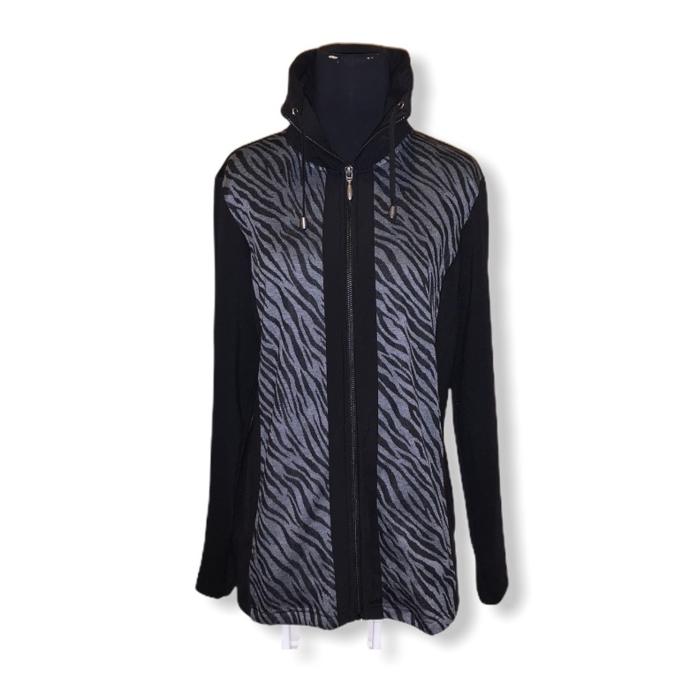 Chico’s Zebra Print Ponte Jacket